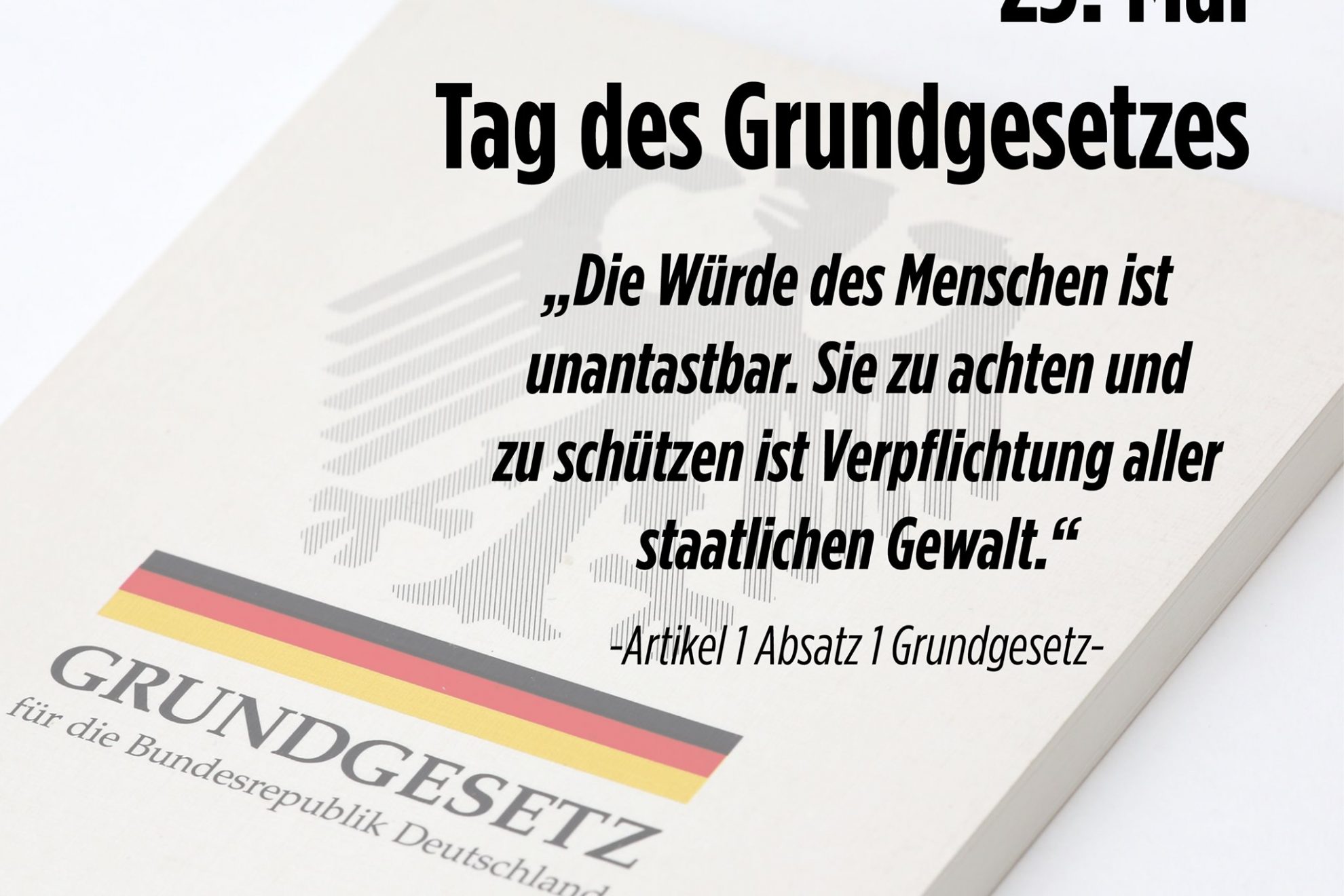 70 Jahre Grundgesetz: „An Uns Liegt Es Heute Diese Prinzipien ...